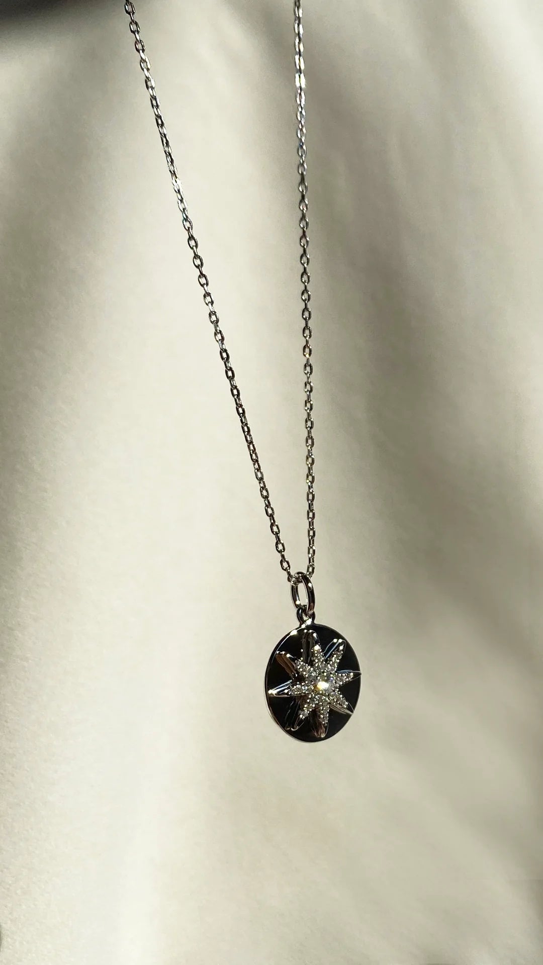 Luck Pole Star Silver Necklace