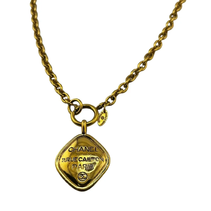 CHANEL/RueCambon/Necklace/Gold/1980s