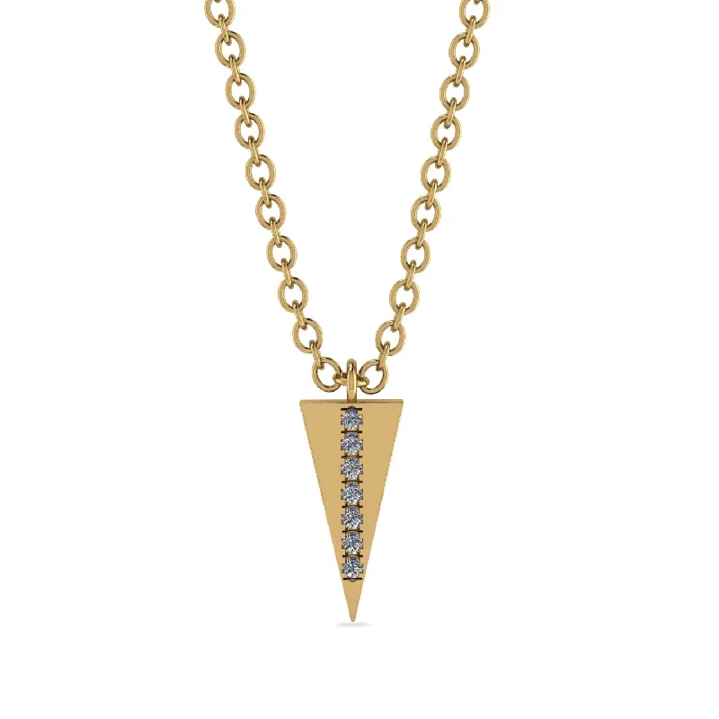 Triangle Diamond Necklace - Brynn No. 1