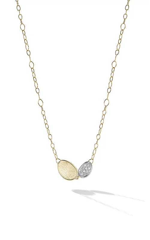 18kt Yellow Gold and Diamond Lunaria Collection Necklace