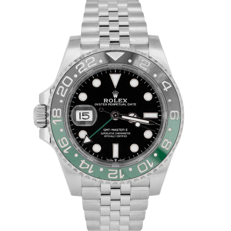 Timeless Titanium Watches For Durable Wear-2024 NEW PAPERS Rolex GMT-Master II SPRITE Jubilee Green Watch 126720 VTNR BOX