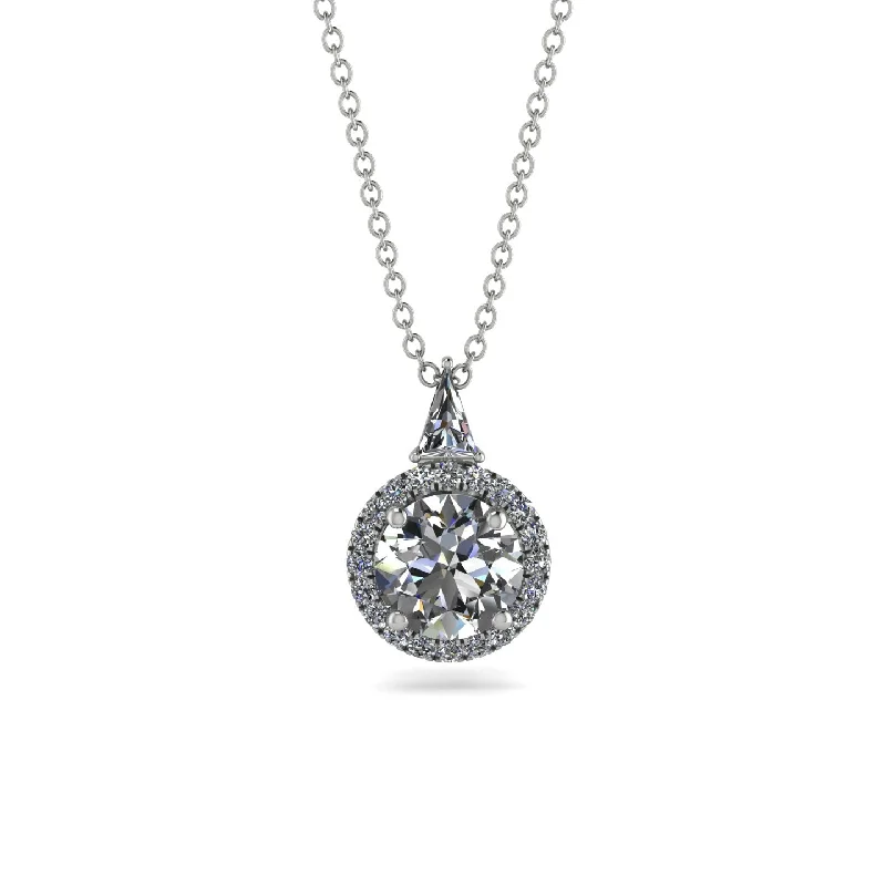 Hidden Halo Diamond Necklace - Joanna No. 3