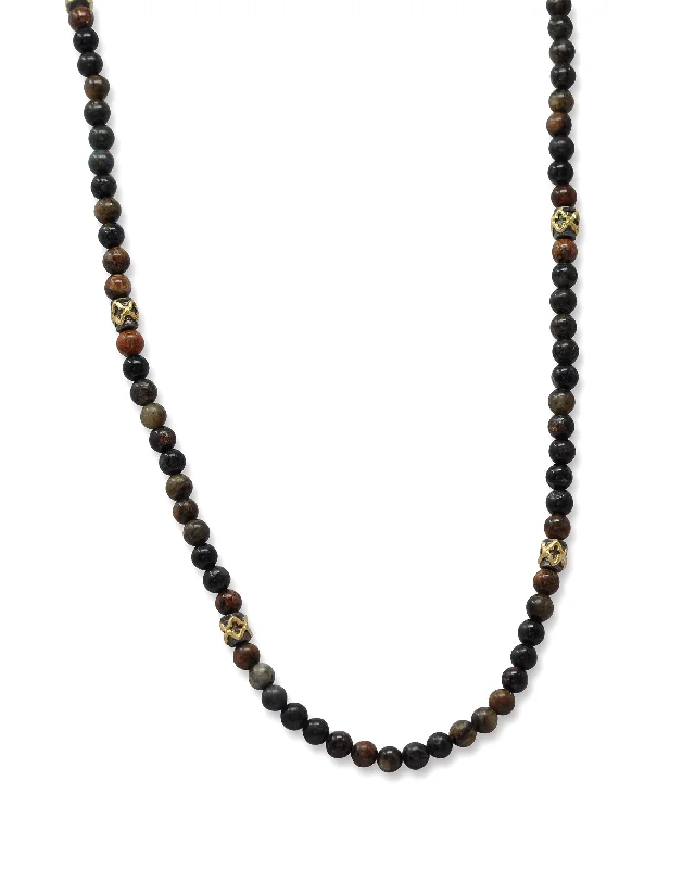 Beaded Scroll Necklace