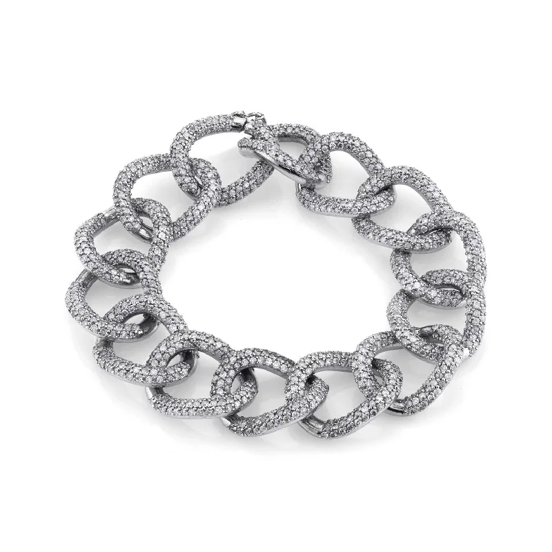 Timeless Chain-Link Bracelets For Classic Fashion-Diamond London Link Chain Bracelet B0000305