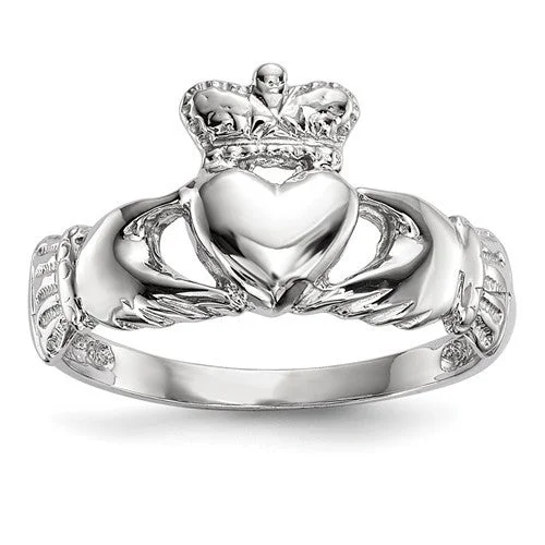 Luxury Rings For Special Occasions-14k Gold Claddagh Ring