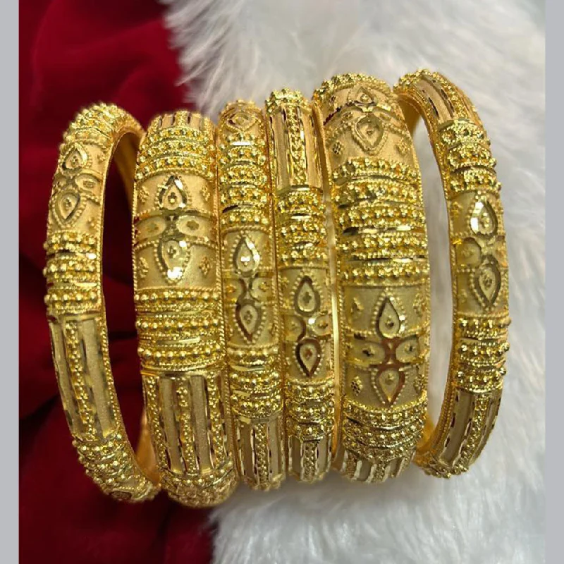 Gorgeous Vintage Bangles For Timeless Glam-Pari Art Jewellery Forming Gold Bangles Set