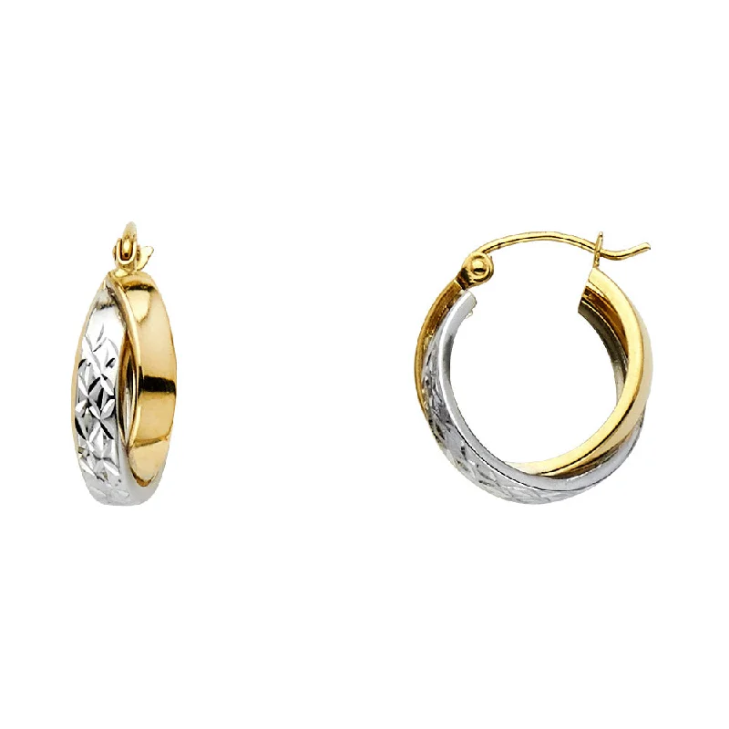 Geometric Earrings For Modern Fashion-14K Hoop Earrings