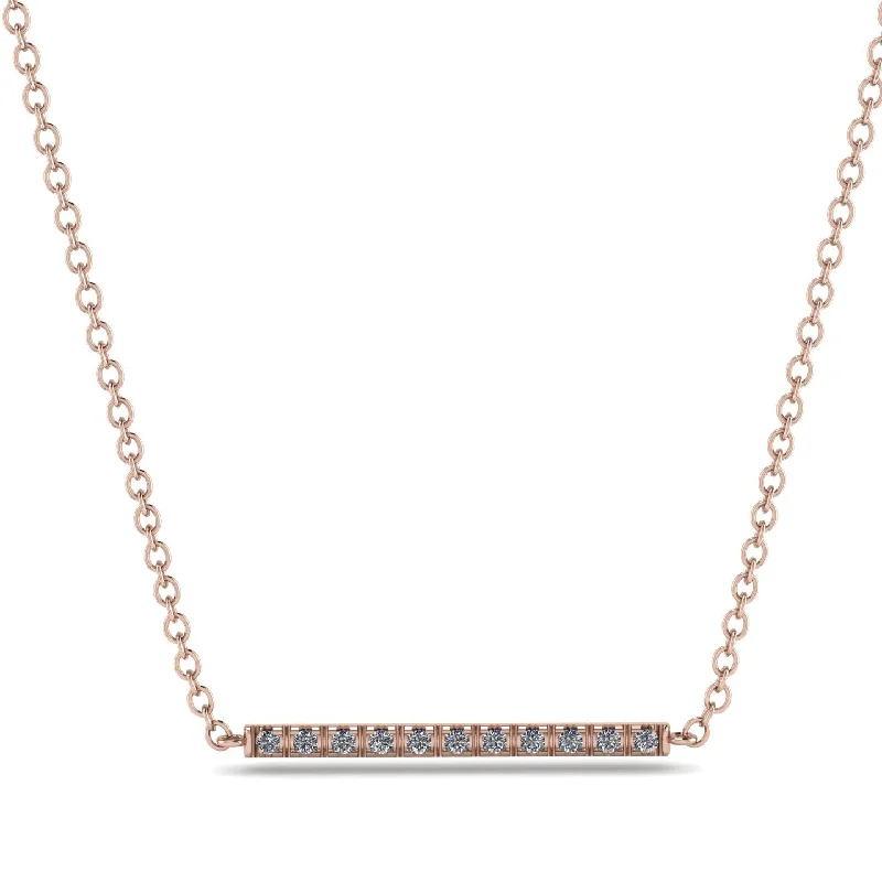 Short Line Diamond Necklace - Elsie No. 2