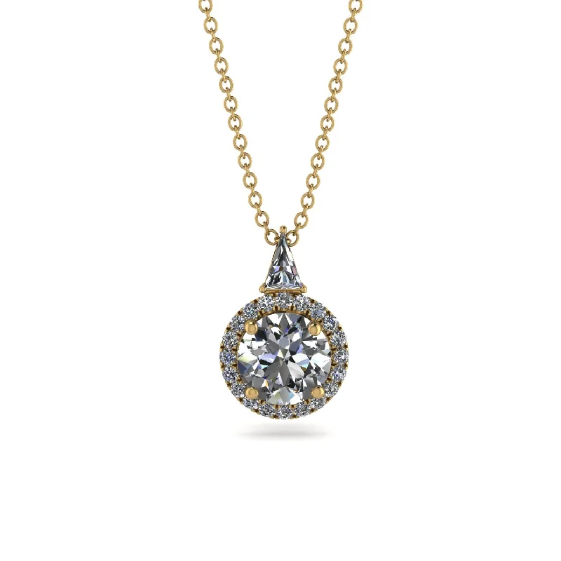 Hidden Halo Diamond Necklace - Joanna No. 1