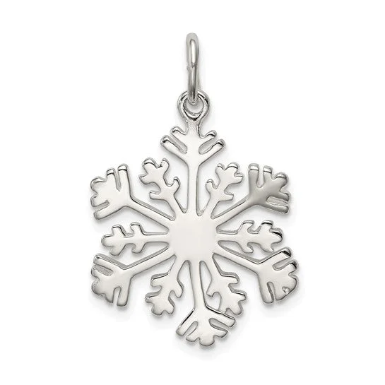 Sterling Silver Snowflake Pendant Necklace