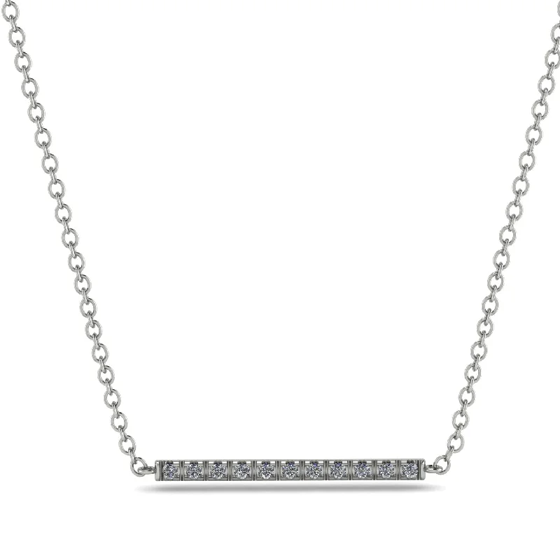 Short Line Diamond Necklace - Elsie No. 3