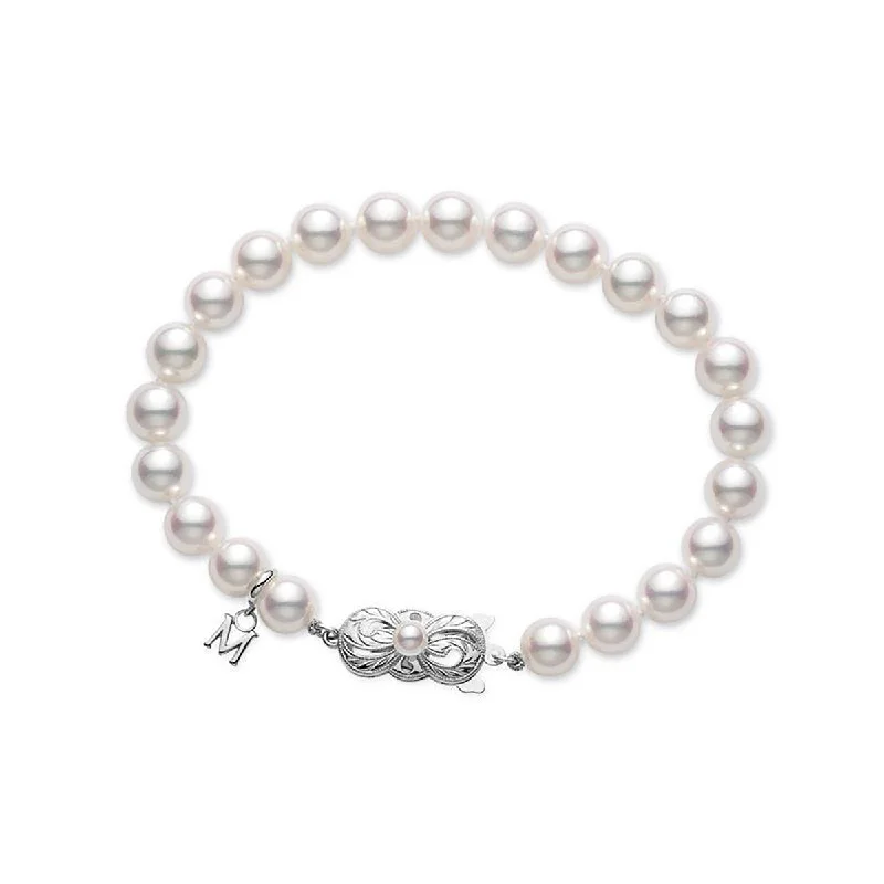 Simple Adjustable Bracelets For Everyday Comfort-Strand Bracelet with White Gold Clasp