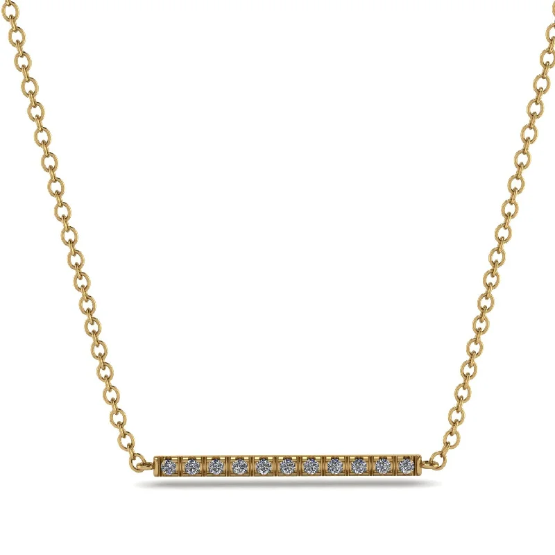 Short Line Diamond Necklace - Elsie No. 1