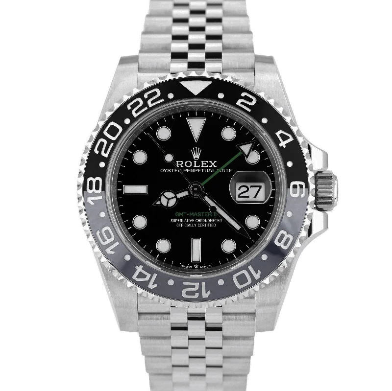 Unique Titanium Watches For Modern Appeal-BRAND NEW 2024 Rolex GMT-Master II BRUCE WAYNE Jubilee Ceramic 126710 GRNR BOX