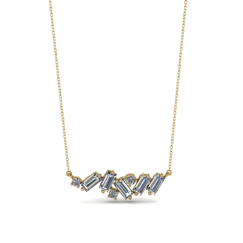 Baguette Diamond Necklace - Arielle No. 1