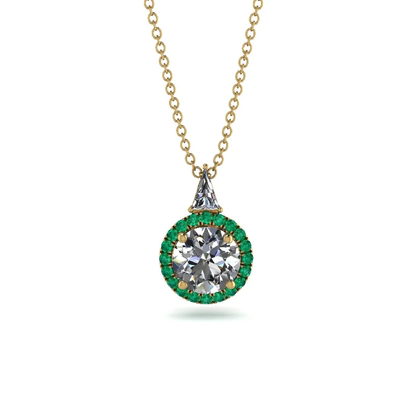 Hidden Halo Diamond Necklace - Joanna No. 16