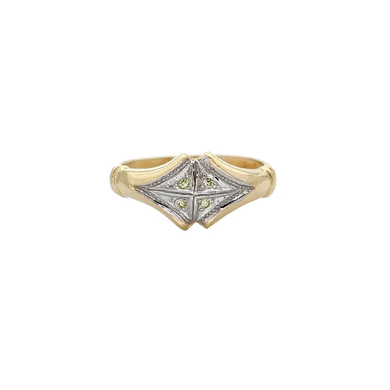 Custom Engagement Rings For Unique Proposals-Pyramid Ring (14K)