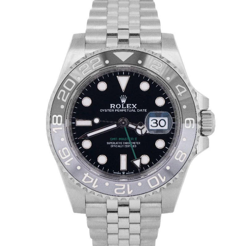 Affordable Men’s Watches For Everyday Wear-NEW DEC 2024 PAPERS Rolex GMT-Master II Jubilee BRUCE WAYNE 126710 GRNR BOX