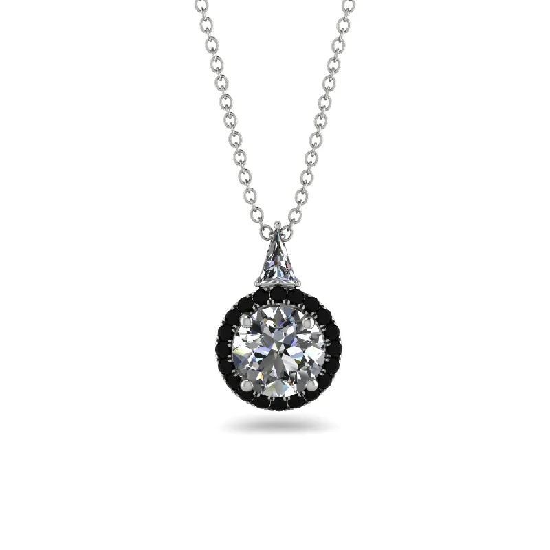 Hidden Halo Diamond Necklace - Joanna No. 33