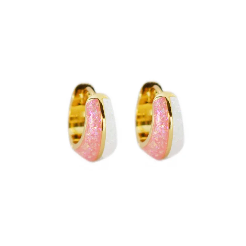 Elegant Gold Earrings For Luxury Events-The Olivia Huggies