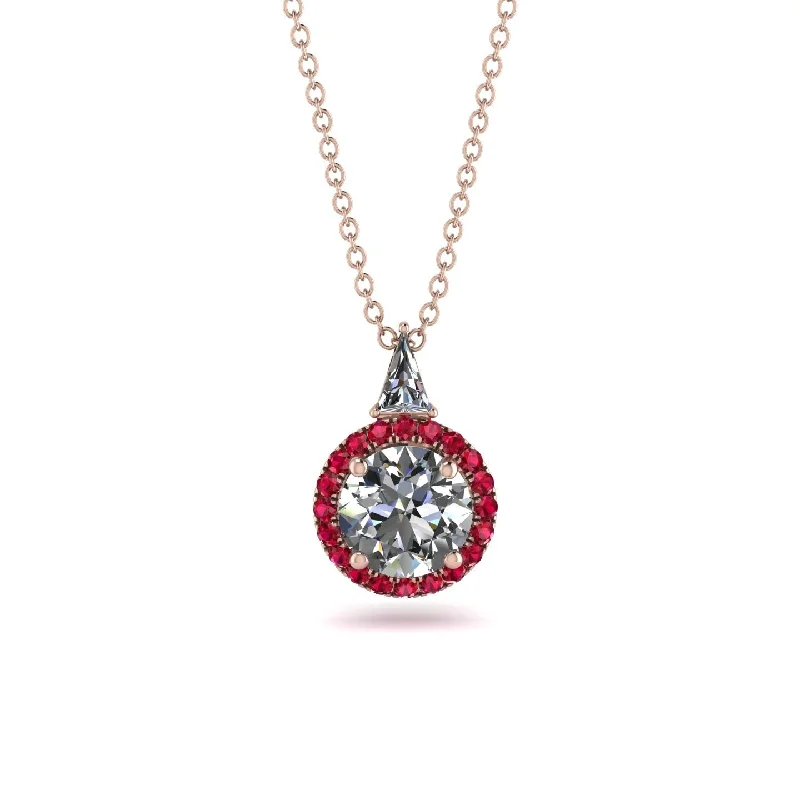 Hidden Halo Diamond Necklace - Joanna No. 47