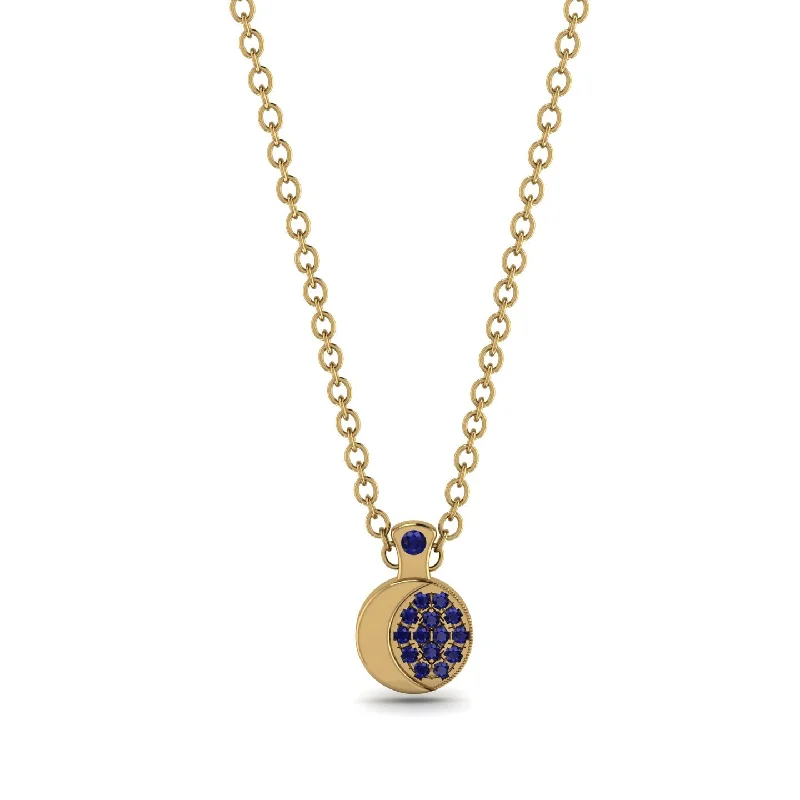 Half Moon Sapphire Necklace - Mariana No. 13