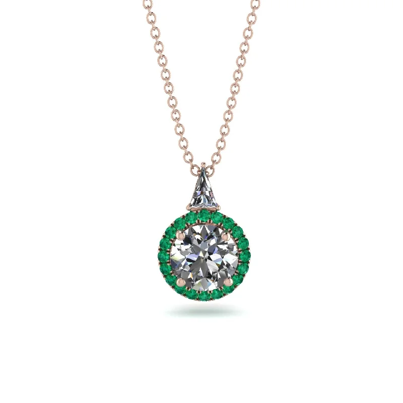 Hidden Halo Diamond Necklace - Joanna No. 17