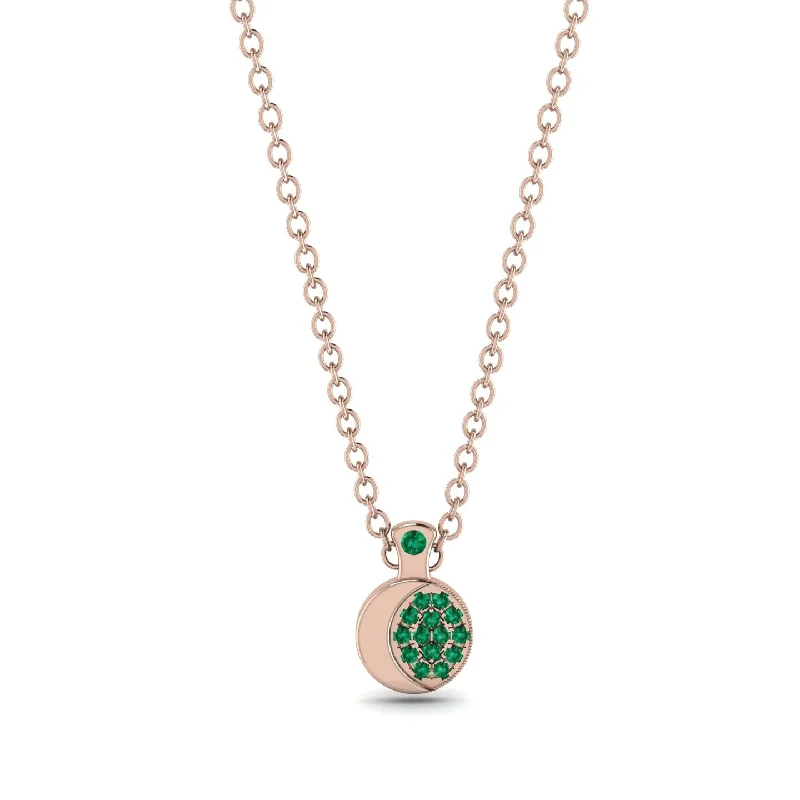 Half Moon Emerald Necklace - Mariana No. 5