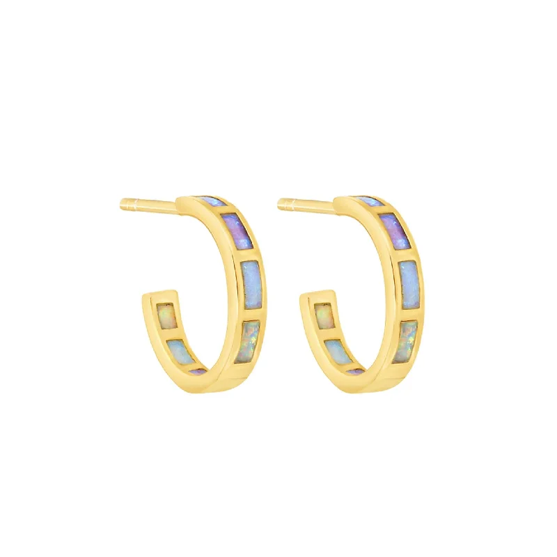 Silver Chain Earrings For Minimalist Style-The Harper Hoops