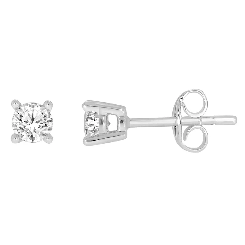 Popular Earrings For Fashion Trends-9ct White Gold 0.30 Carat Diamond Stud Earrings