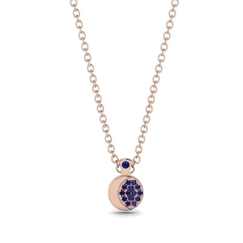 Half Moon Sapphire Necklace - Mariana No. 14