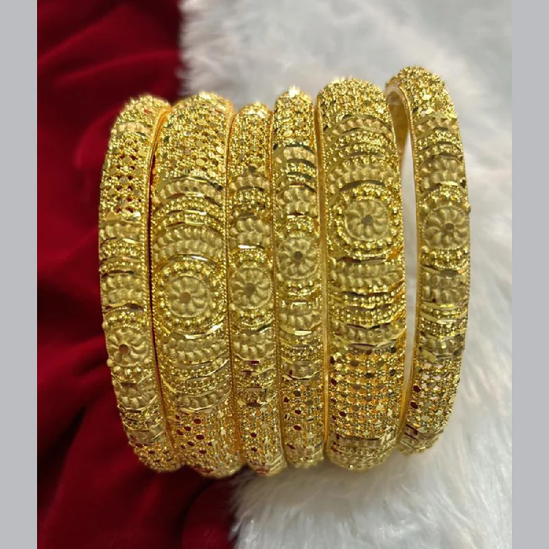 Simple Platinum Bangles For Timeless Elegance-Pari Art Jewellery Forming Gold Bangles Set