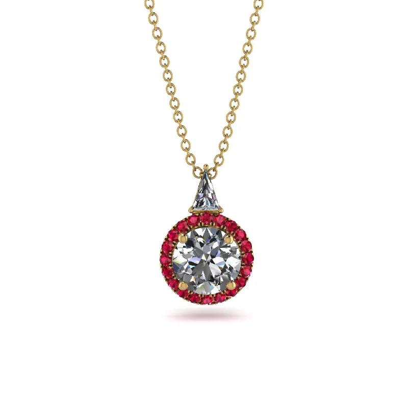 Hidden Halo Diamond Necklace - Joanna No. 46