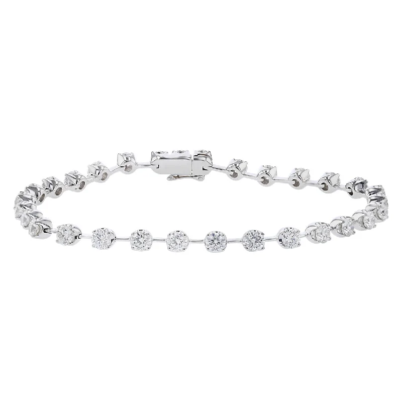 Classic Bracelet Sets For Stylish Layered Looks-Starry Night Diamond Line Bracelet