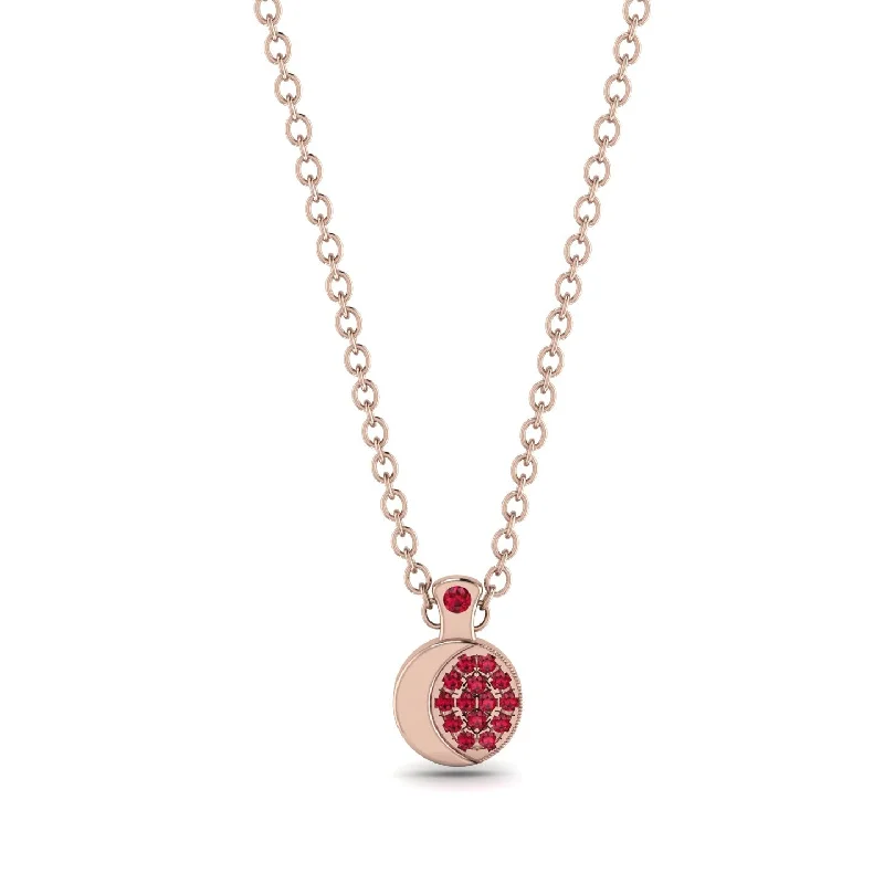 Half Moon Ruby Necklace - Mariana No. 11